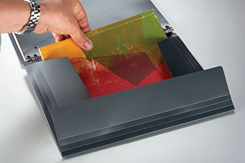 Oxford 100102777 International Organiserbook, A4+, kariert 5 mm / 4-fach gelocht / Mikroperforation, 80 Blatt, mit Gummizug -