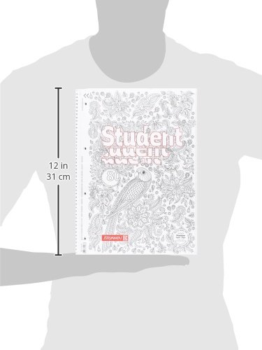 Brunnen 1067427 Notizblock / Collegeblock Student Zenart (A4, liniert Lineatur 27, 90 g/m², 80 Blatt) -