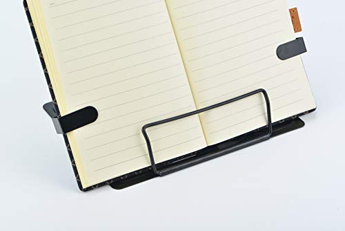 Citmage Schreibtisch Buchständer Dokumentenhalter Heavy Duty Metall Leseständer Schwarz für Buch Magazin Menü iPad Music Score Speech Draft mit 6 verstellbaren Positionen (Upgrade Edition) - 5