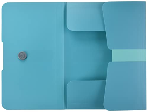 Herlitz 50015900 Gummizugmappe, A4, PP-Folie Caribbean Türkis - 3