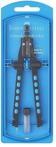 Faber-Castell Zirkel Schnellverstellzirkel Factory Neon 2019 (Blau) - 3