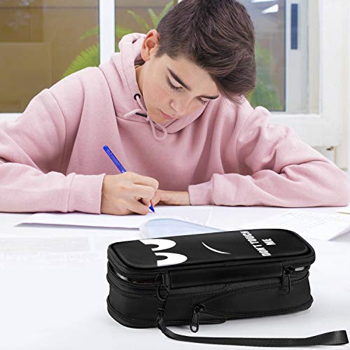 FINPAC Federmäppchen Federtasche - Erweiterbare Große Kapazität Mäppchen Schlamperbox Bleistiftbeutel Stifthalter Organizer Schulmäppchen für Schuler Büro Jungen Mädchen Studenten, Don't Touch - 7