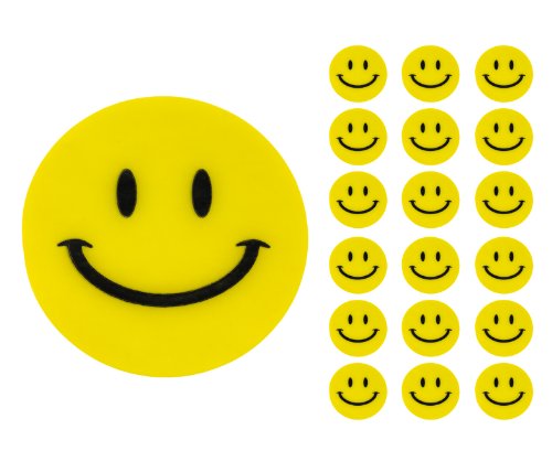 180 Gelbe Smiley Face Stickers ø 2cm - Lächlen - Freude - Belohnung -